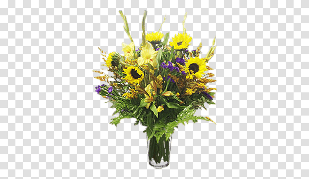 Flower Arrangement For Any Occasion With Sunflowers Bouquet, Plant, Blossom, Flower Bouquet, Petal Transparent Png