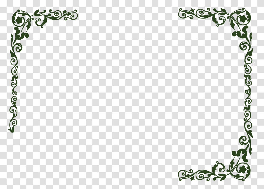 Flower Art Designer Square Symmetry Image With Floral Border Vector, Page, Floral Design, Pattern Transparent Png