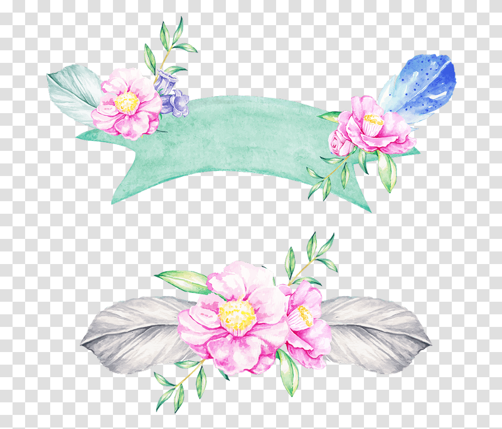 Flower Banner Water Lily, Floral Design, Pattern Transparent Png