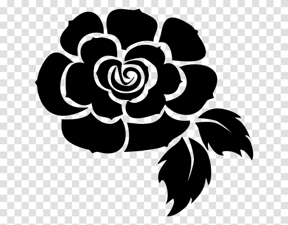 Flower Black And White Vector, Gray, World Of Warcraft Transparent Png