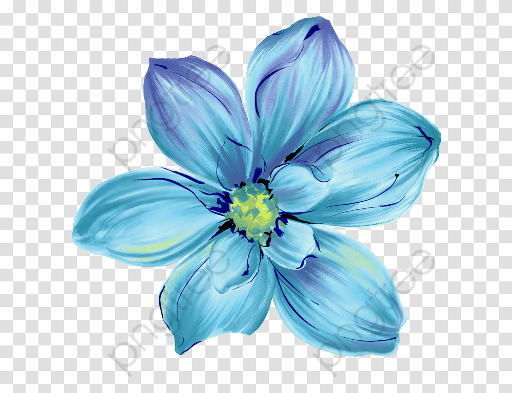 Flower Blue Flowers Watercolor Blue Flower, Plant, Geranium, Blossom, Petal Transparent Png