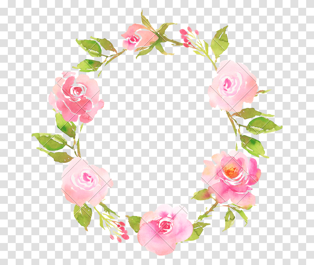 Flower Bohemian Wreath With Roses Decorative Boho Composition F, Floral Design, Pattern Transparent Png