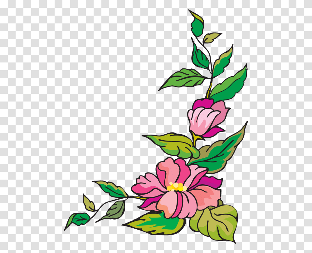 Flower Border Clipart, Floral Design, Pattern, Plant Transparent Png