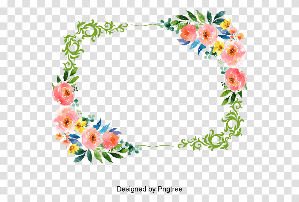 Flower Border Clipart, Floral Design, Pattern, Plant Transparent Png