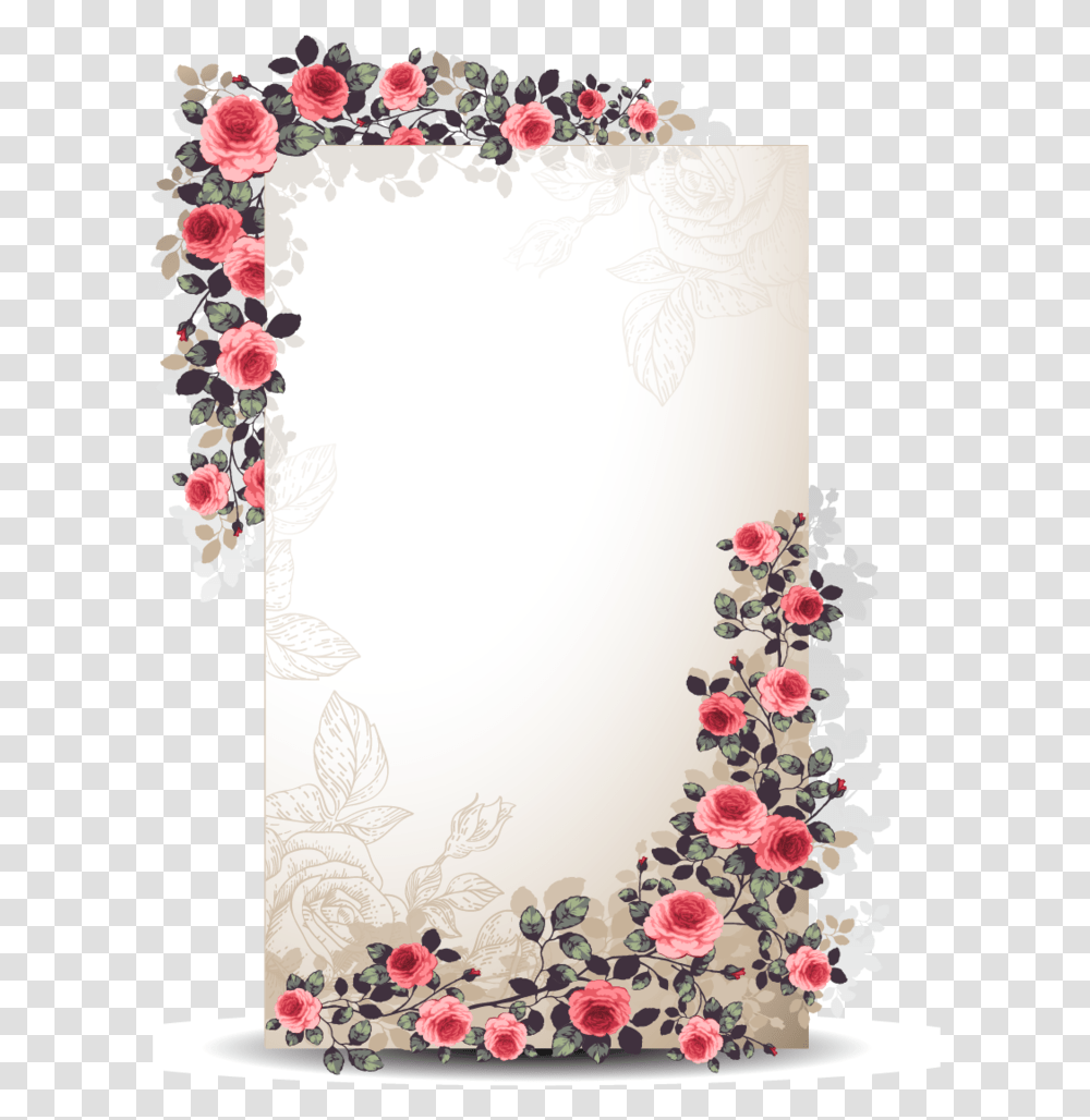 Flower Border Design, Floral Design, Pattern Transparent Png