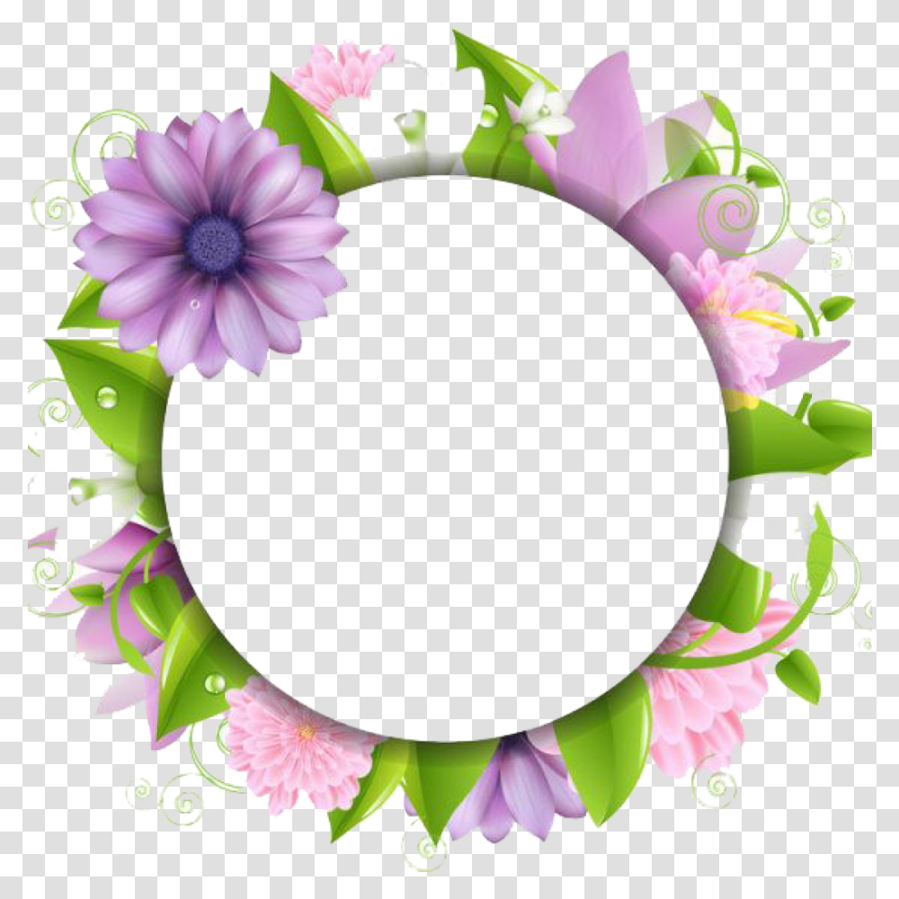 Flower Border Download Flowers Flower Vector Frame, Graphics, Art, Floral Design, Pattern Transparent Png