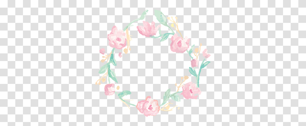 Flower Border Watercolor Elements Garden Roses, Floral Design, Pattern, Graphics, Art Transparent Png