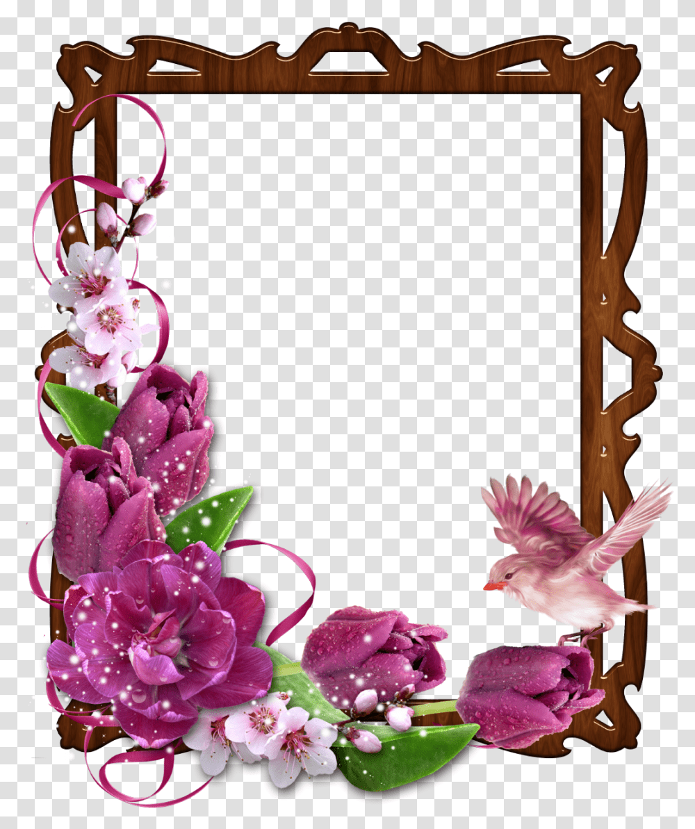 Flower Borders And Frames, Plant, Flower Arrangement, Petal, Bird Transparent Png
