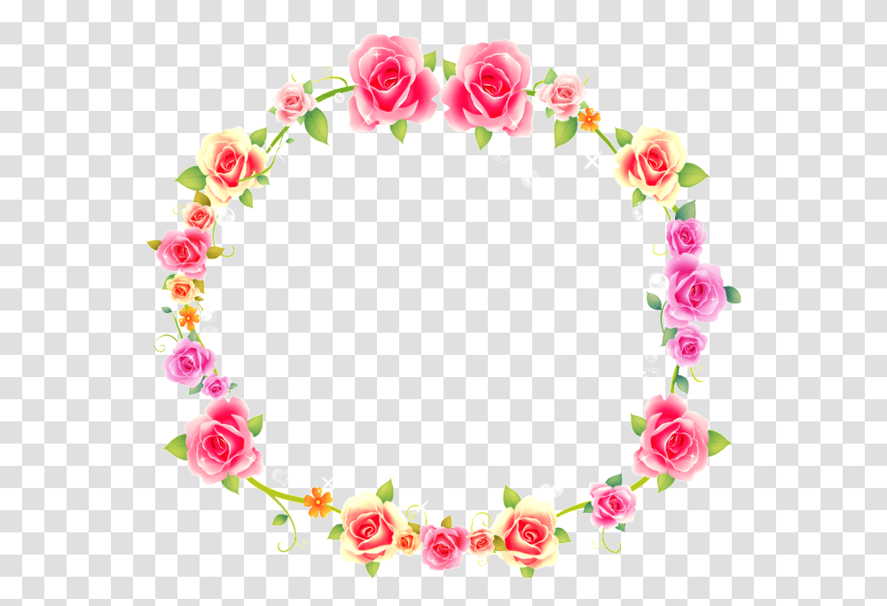 Flower Borders Floral Round Border, Floral Design, Pattern Transparent Png