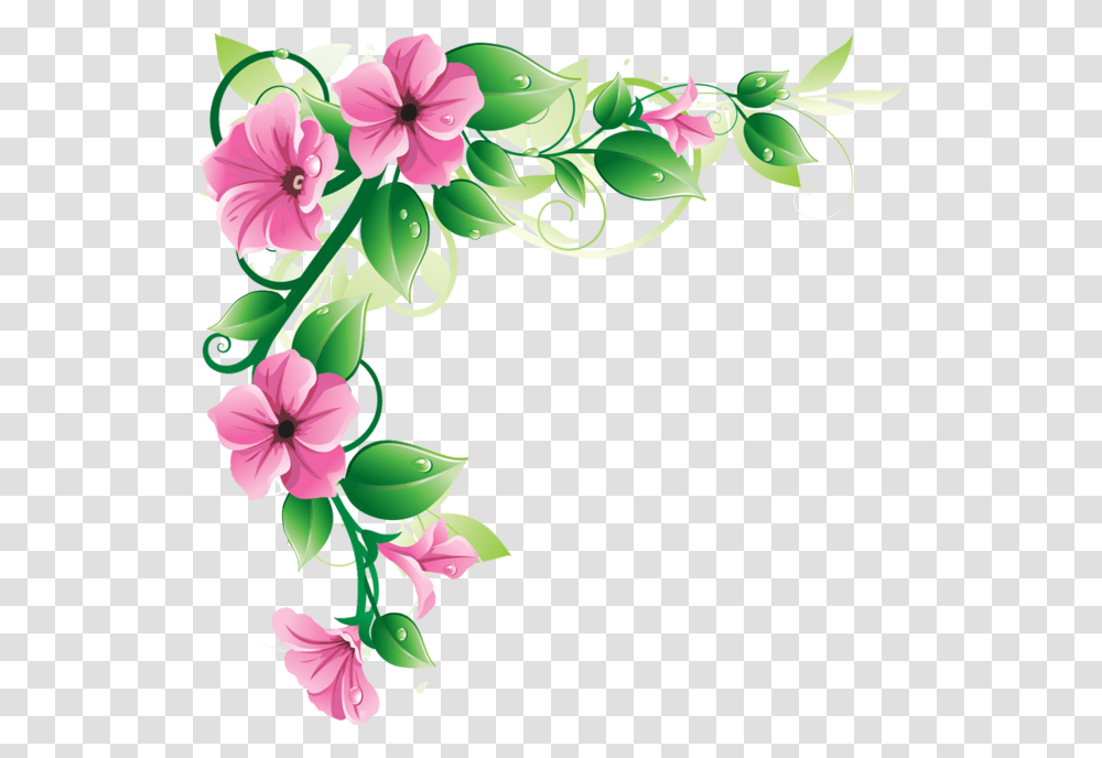 Flower Bottom Border Border Flower Clipart, Floral Design, Pattern Transparent Png