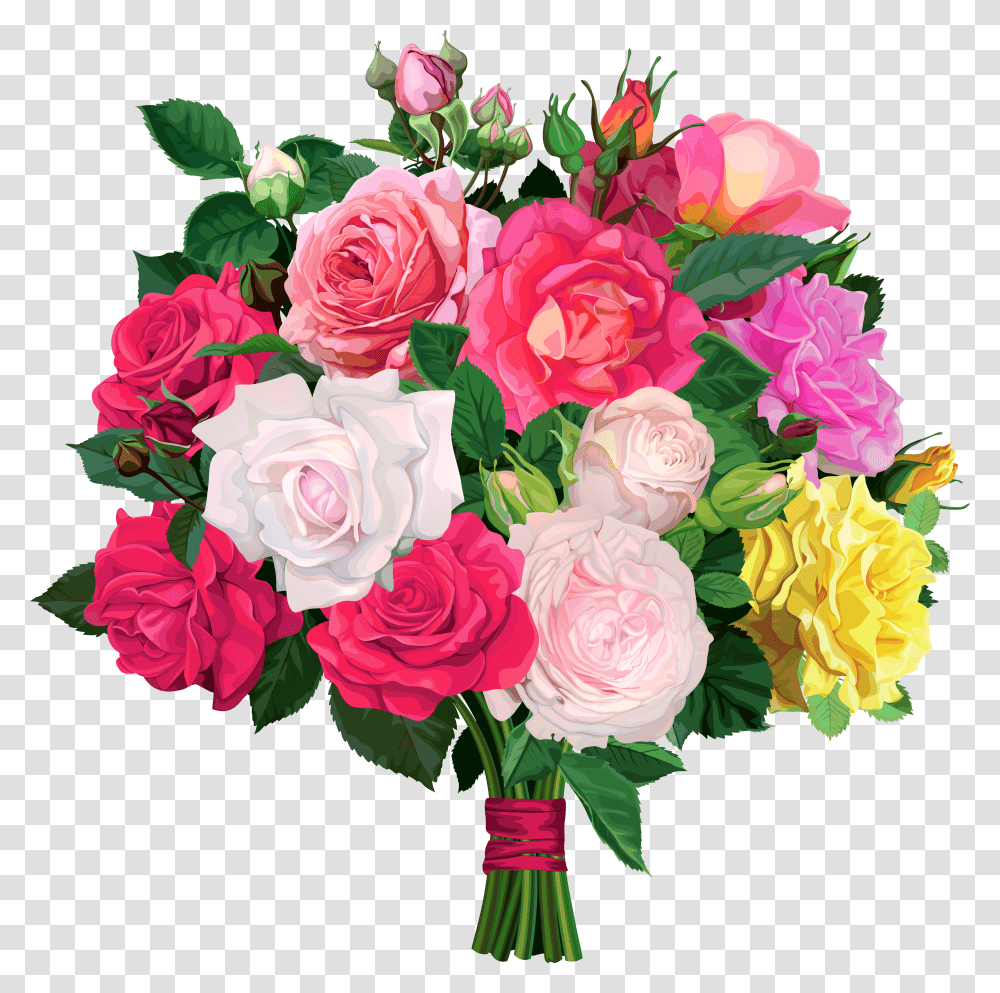 Flower Bouquet Bouquet Of Roses Transparent Png