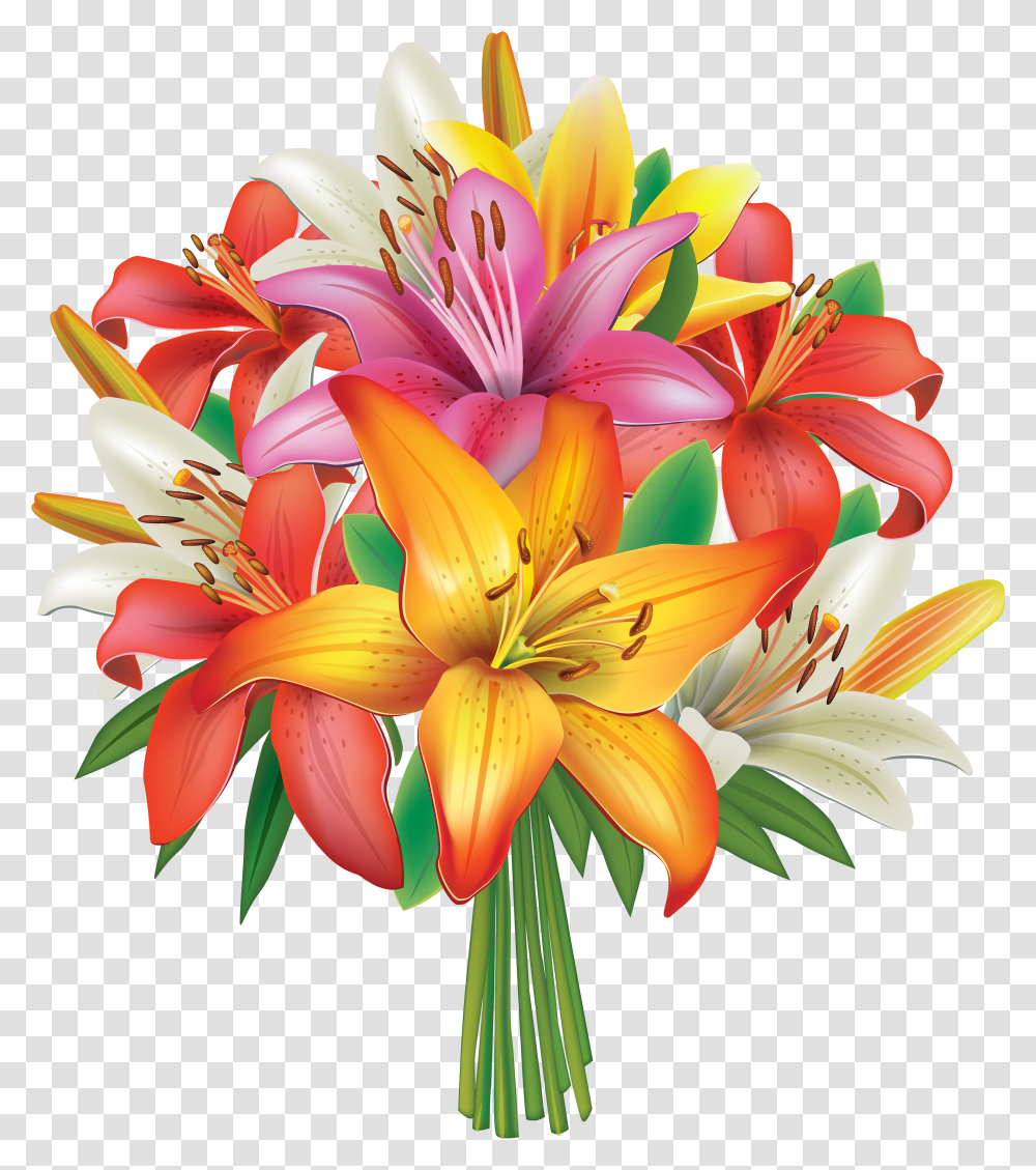 Flower Bouquet Clipart Bouquet Of Flowers Clipart Transparent Png