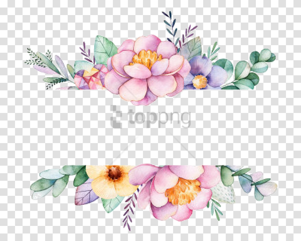 Flower Bouquet Floral Design Watercolor Painting Image Flower Border Watercolor, Pattern, Plant Transparent Png