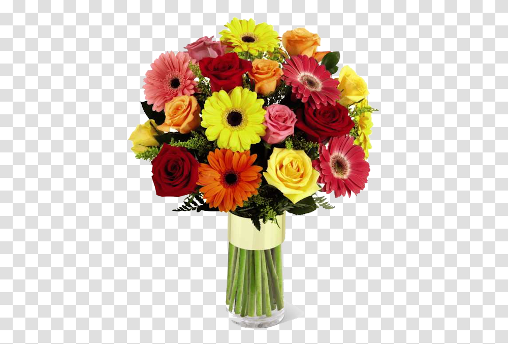 Flower Bouquet Various Vase Of Flowers, Plant, Floral Design, Pattern, Graphics Transparent Png