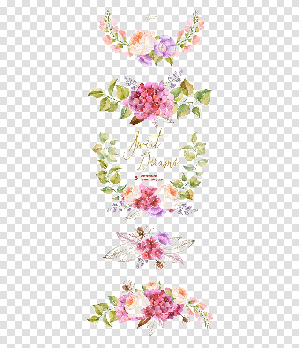 Flower Bouquet Watercolor Painting Wedding Invitation Watercolor Floral Vector, Floral Design, Pattern Transparent Png