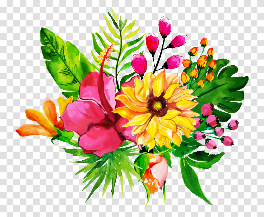 Flower Bunch, Floral Design, Pattern Transparent Png