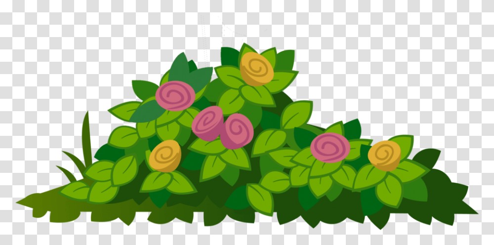 Flower Bush Garden Roses, Green, Floral Design Transparent Png