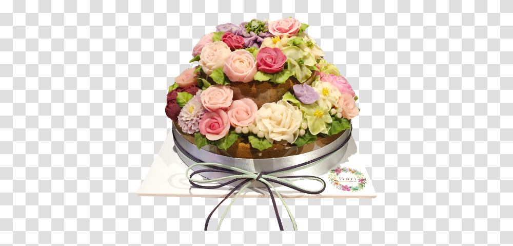 Flower Cake - Flori Garden Roses, Plant, Floral Design, Pattern, Graphics Transparent Png
