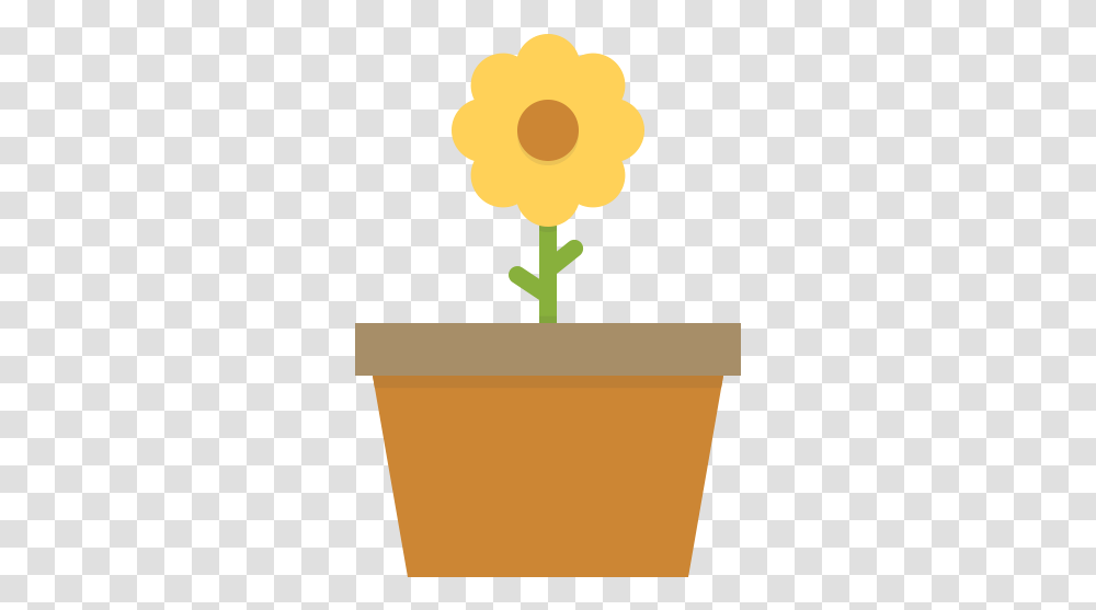 Flower Cartoon Flower Pot Cartoon, Plant, Blossom, Pottery, Jar Transparent Png