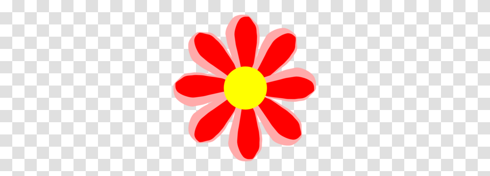 Flower Cartoon Red Clip Art, Daisy, Plant, Daisies, Blossom Transparent Png