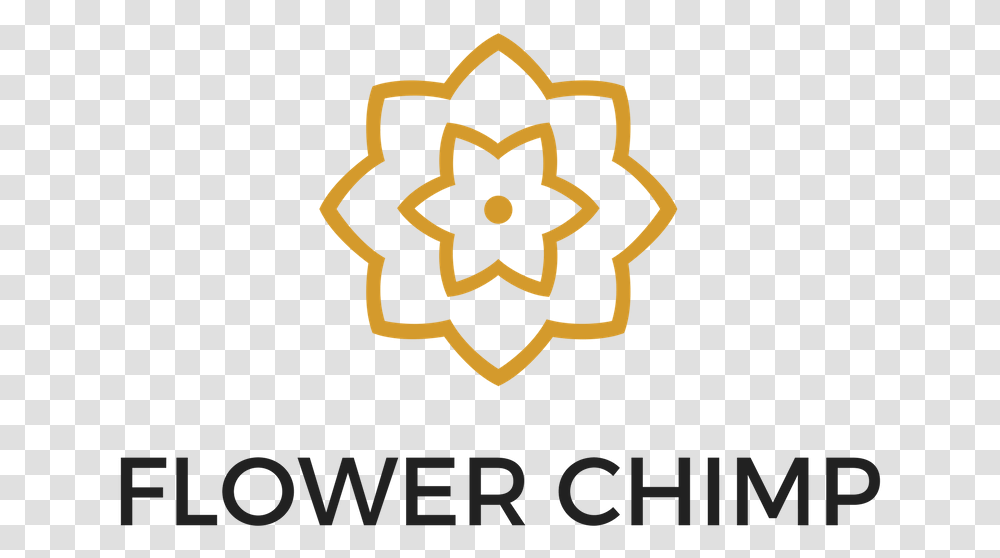 Flower Chimp Logo, Trademark, Emblem, Star Symbol Transparent Png