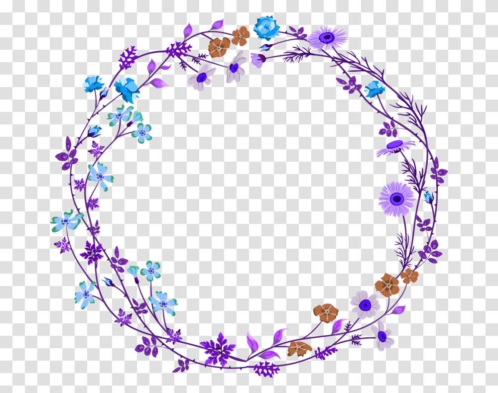 Flower Circle Circle Flowers, Floral Design, Pattern Transparent Png