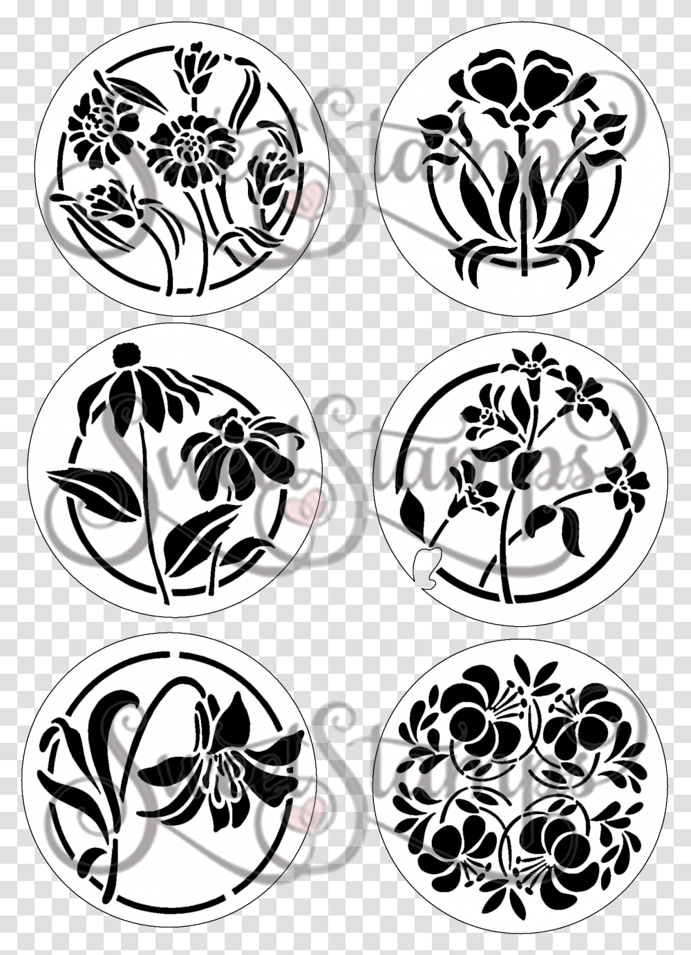 Flower Circle Cutouts Laser Cut Cardstock Circle, Stencil, Label, Text, Wasp Transparent Png