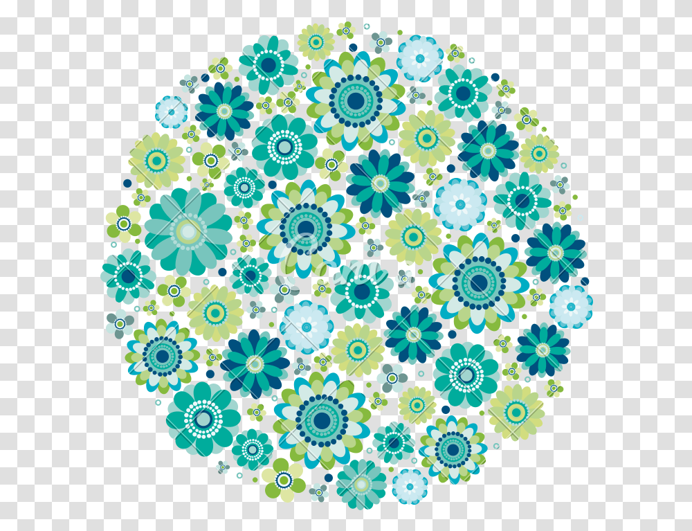 Flower Circle Design Icons By Canva Circle, Pattern, Rug, Fractal, Ornament Transparent Png