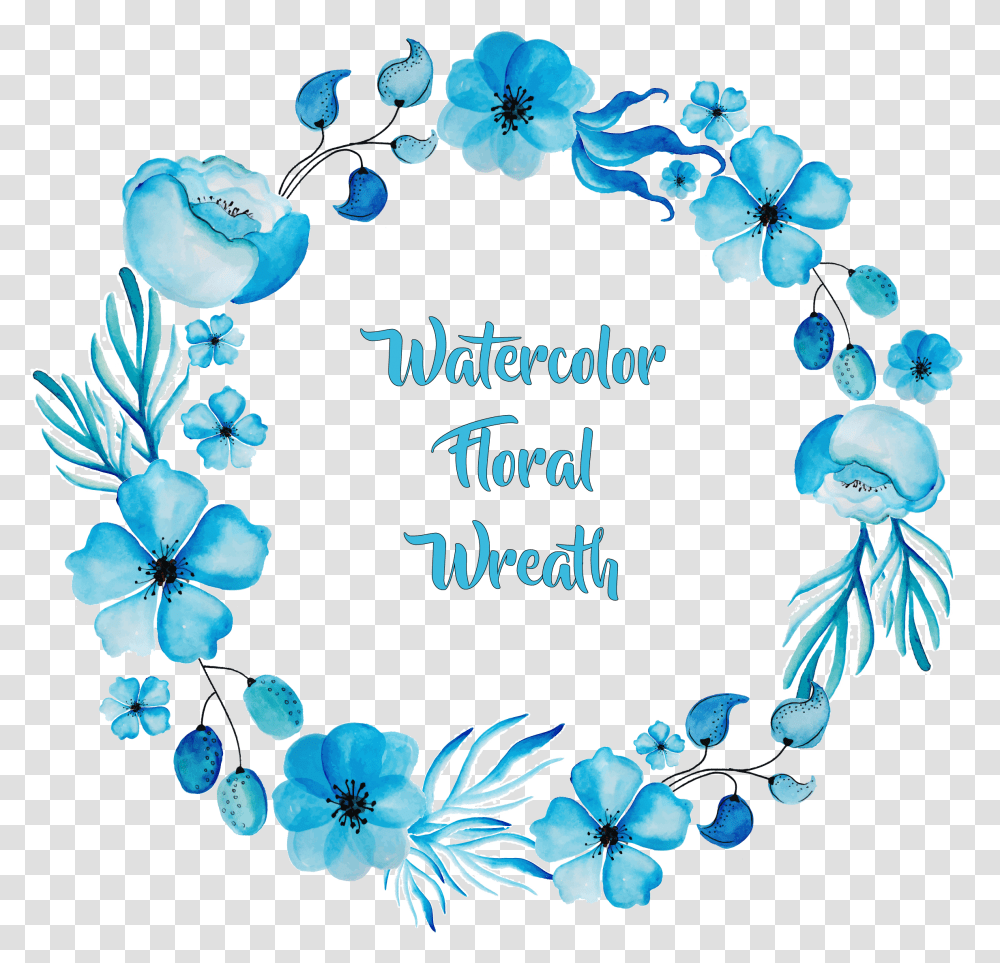 Flower Circle Picture Blue Flower Background Design, Floral Design, Pattern, Graphics, Art Transparent Png