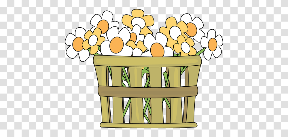 Flower Clip Art Clip Art Flower Basket, Plant, Food, Produce, Crib Transparent Png