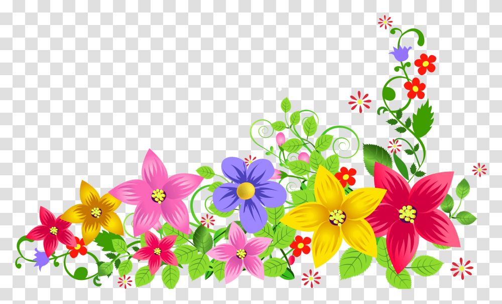 Flower Clip Art Floral Image Download Flower Images Hd, Graphics, Floral Design, Pattern, Plant Transparent Png