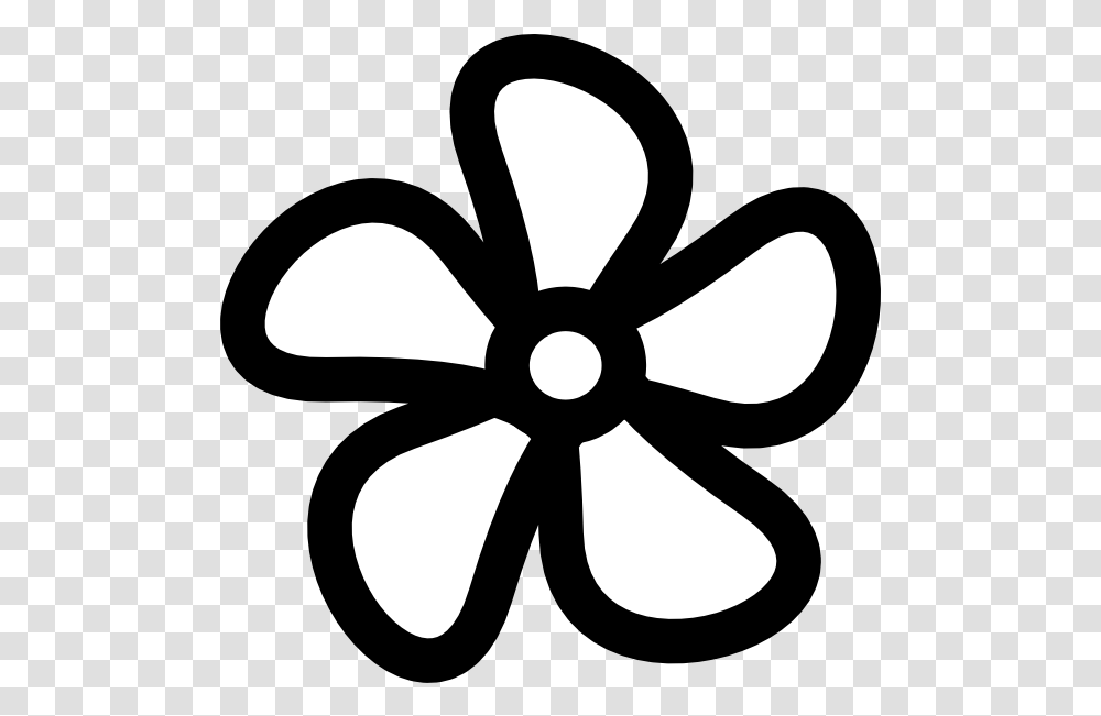 Flower Clip Art Vector Clip Art Online Flower In Black Clipart, Machine, Propeller, Lamp, Ceiling Fan Transparent Png