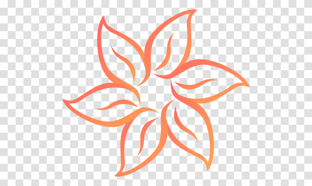 Flower Clipart B W, Logo, Trademark Transparent Png