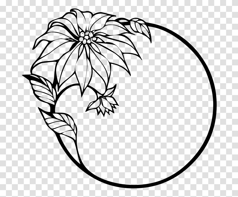 Flower Clipart Black And White, Gray, World Of Warcraft Transparent Png