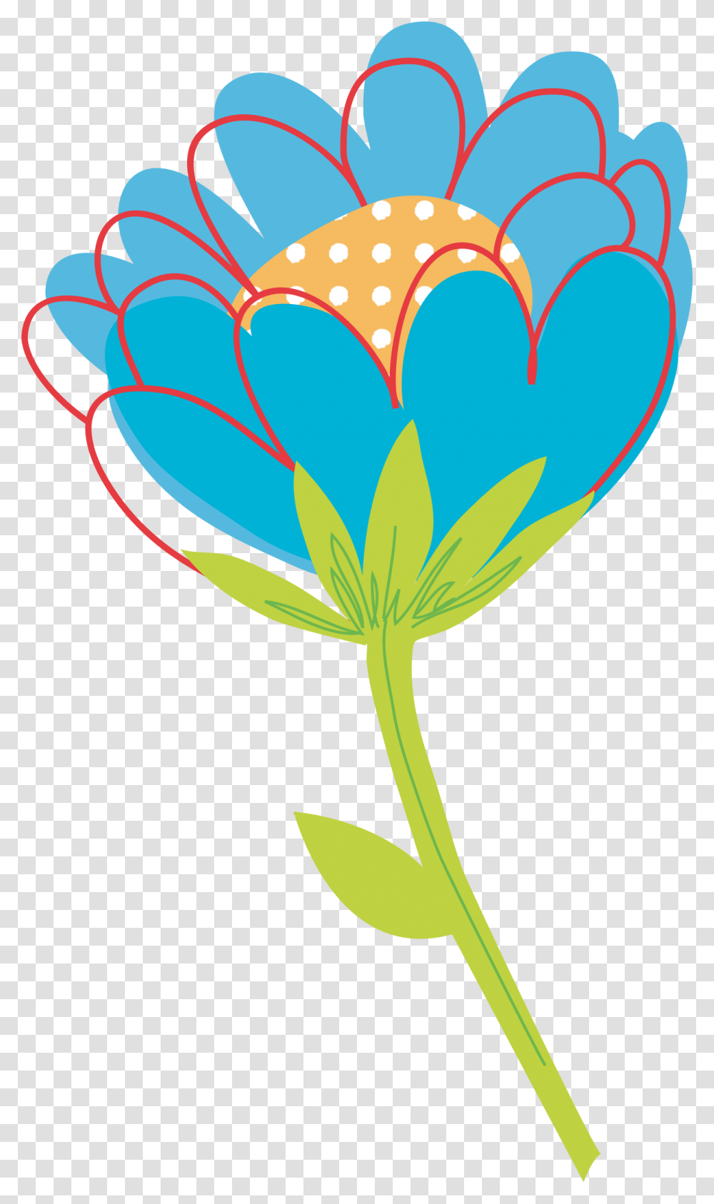 Flower Clipart Blue, Plant, Petal, Bird, Animal Transparent Png