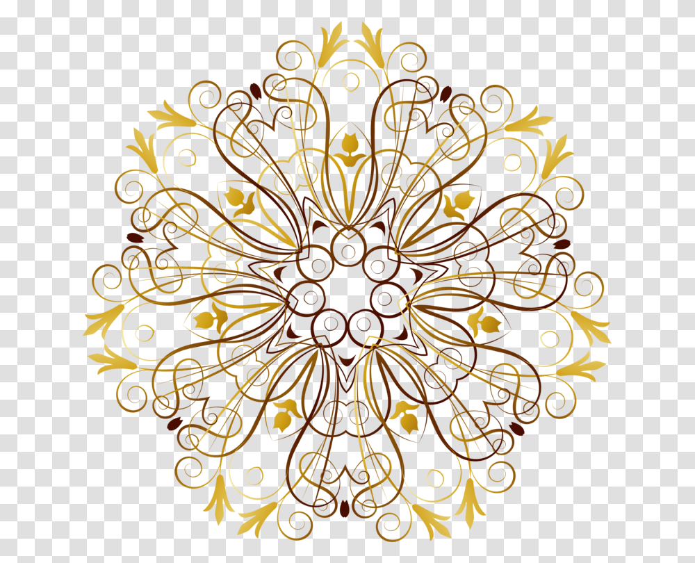 Flower Clipart Circle Floral Floral Design, Pattern, Ornament, Fractal Transparent Png