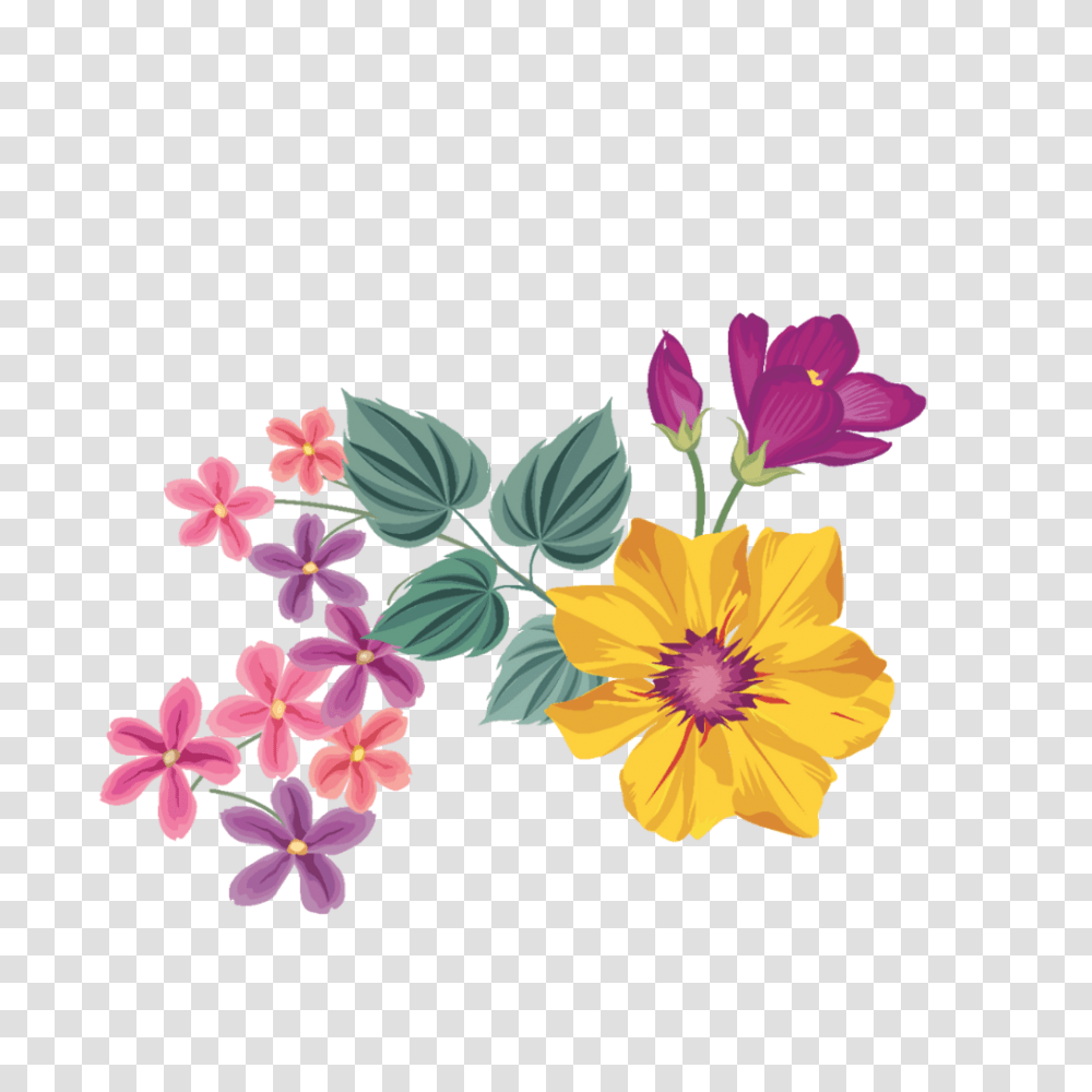 Flower Clipart Floral Design Flower Watercolor Painting Frame, Plant, Blossom, Geranium, Purple Transparent Png