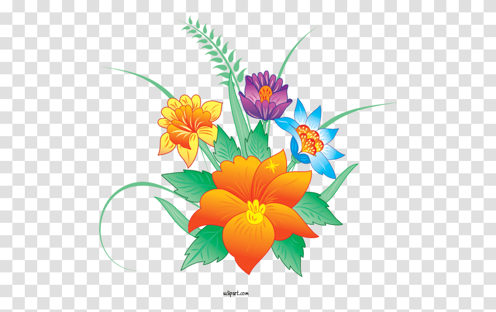 Flower Clipart Flowers Clip Art Fiori Islam, Graphics, Floral Design, Pattern, Plant Transparent Png
