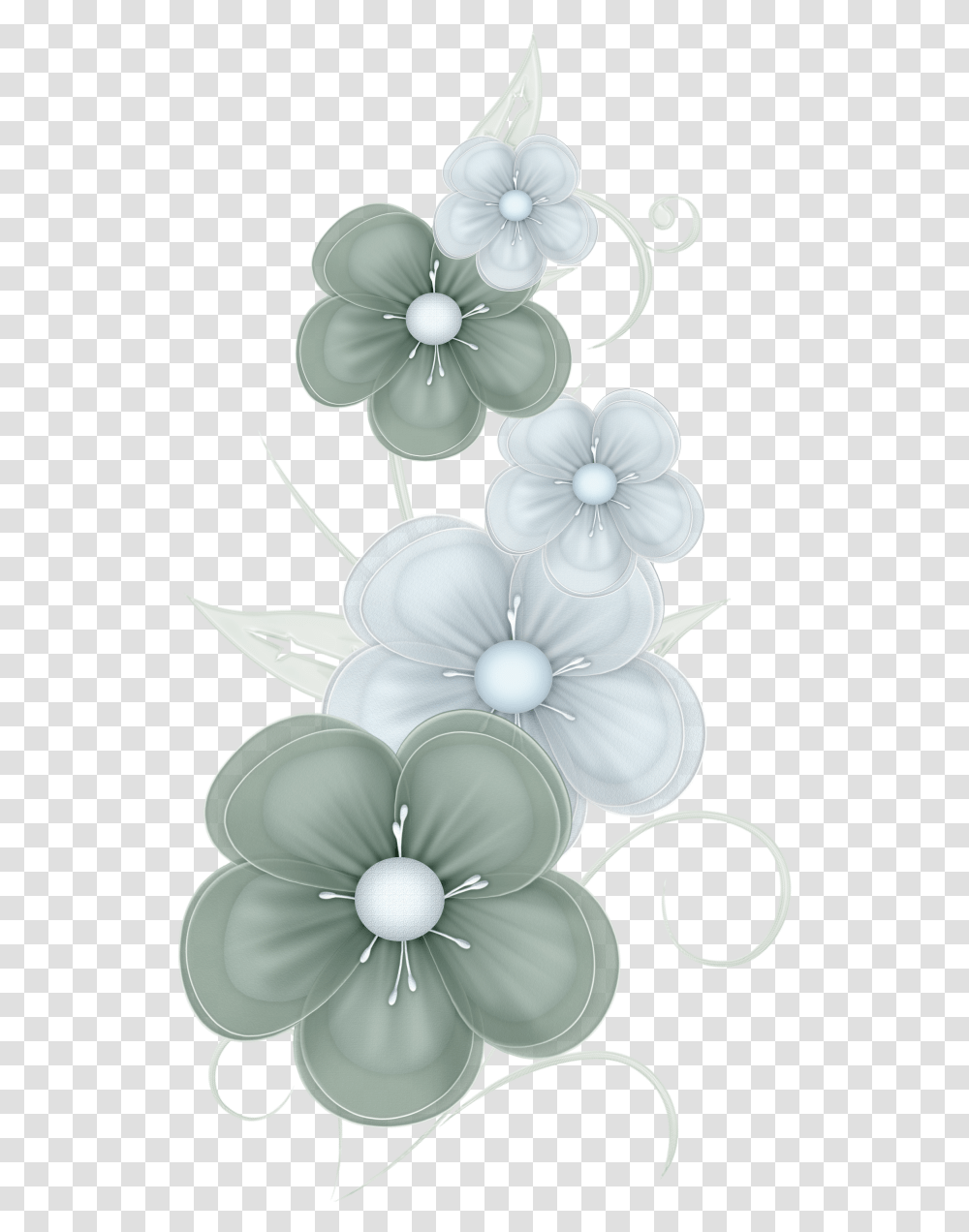 Flower Clipart Green Flowers Pngs, Jewelry, Accessories, Accessory, Graphics Transparent Png