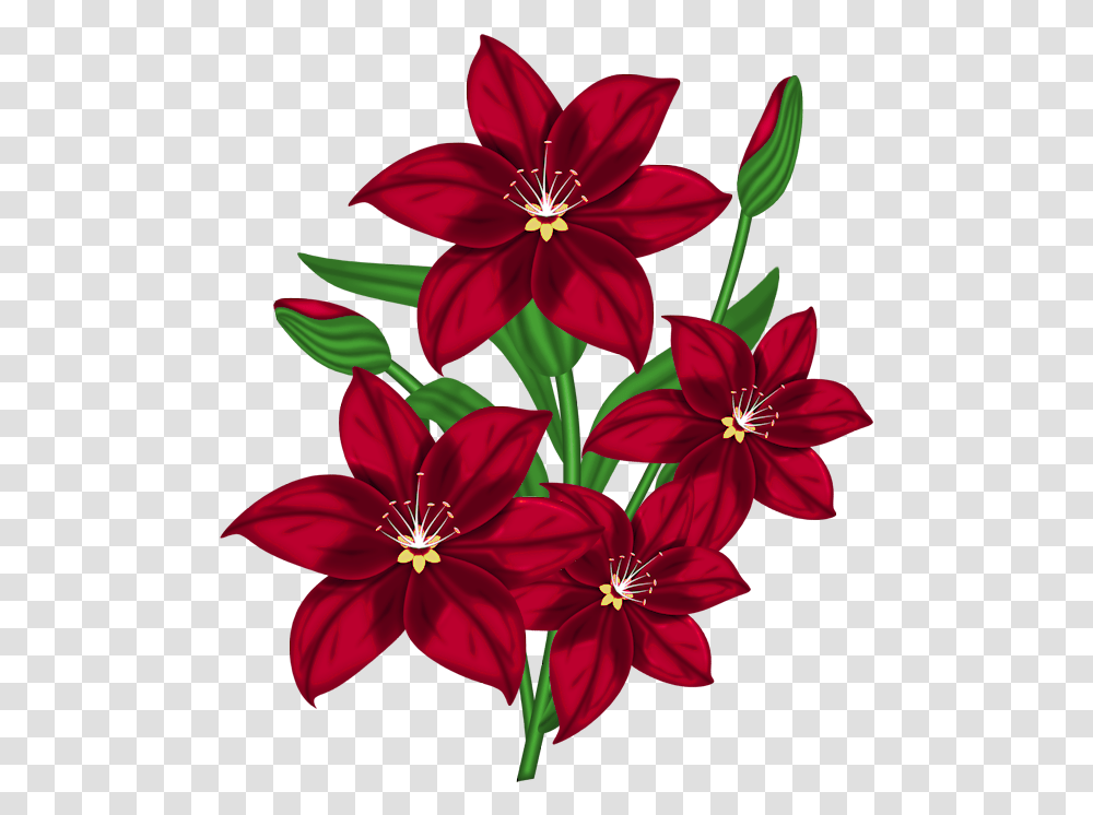 Flower Clipart Stock Flower Design For Chart, Plant, Blossom, Dahlia, Geranium Transparent Png