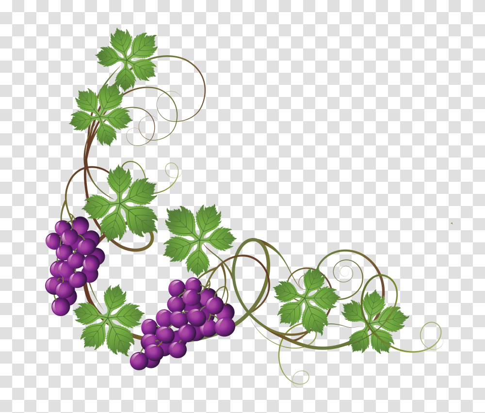 Flower Clipart Vine, Green, Plant, Leaf, Grapes Transparent Png