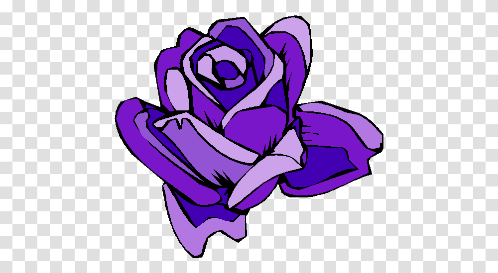 Flower Clipart With Background Clip Art Bay Purple Rose Cartoon, Plant, Blossom, Petal Transparent Png