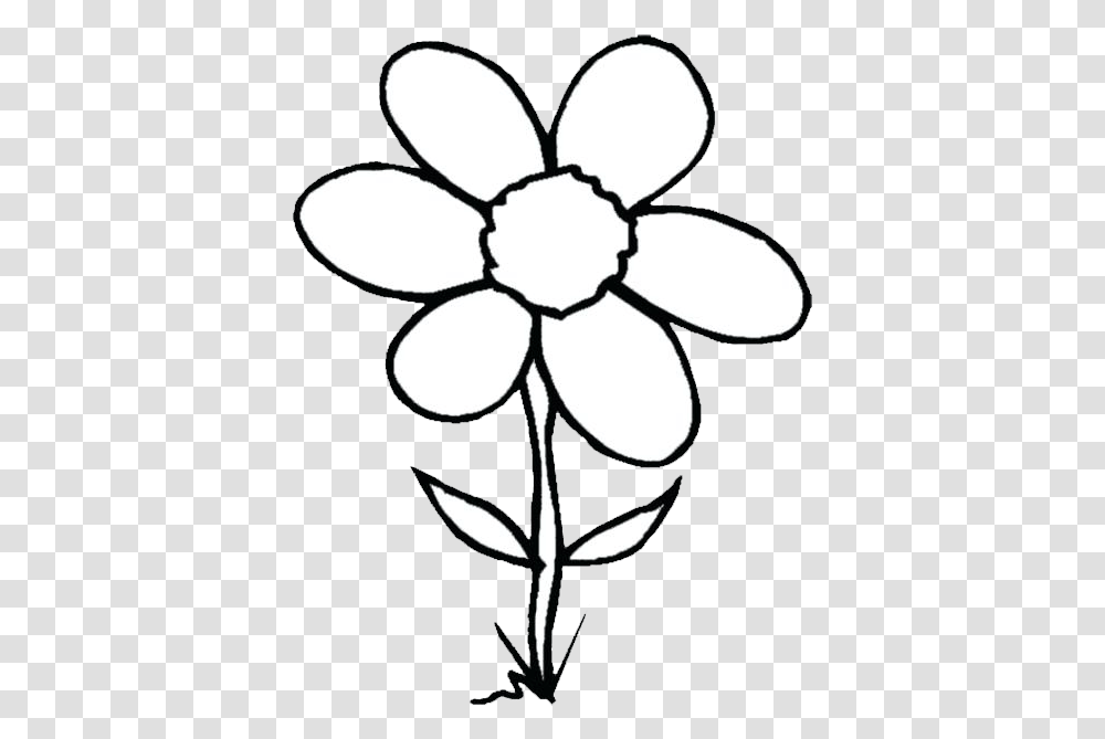 Flower Cliparts Black Clipart Flower Drawing Black And White, Stencil, Texture, Pattern Transparent Png