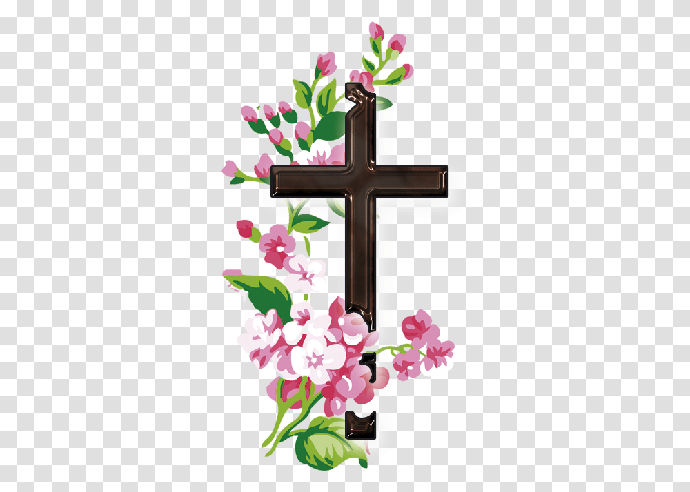 Flower Cross, Plant, Blossom, Crucifix Transparent Png