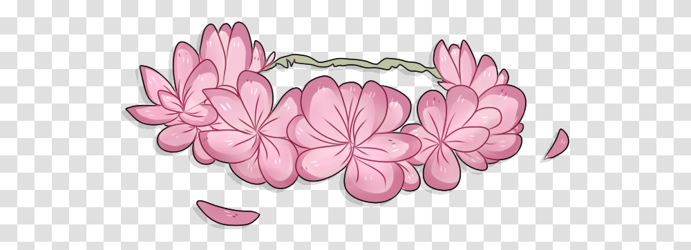 Flower Crown Animated Flower Crown, Plant, Blossom, Cherry Blossom, Petal Transparent Png