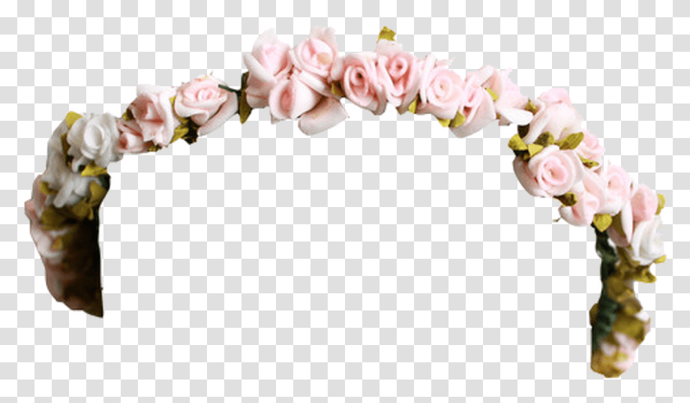 Flower Crown Background Free, Person, Human, Hair Slide Transparent Png