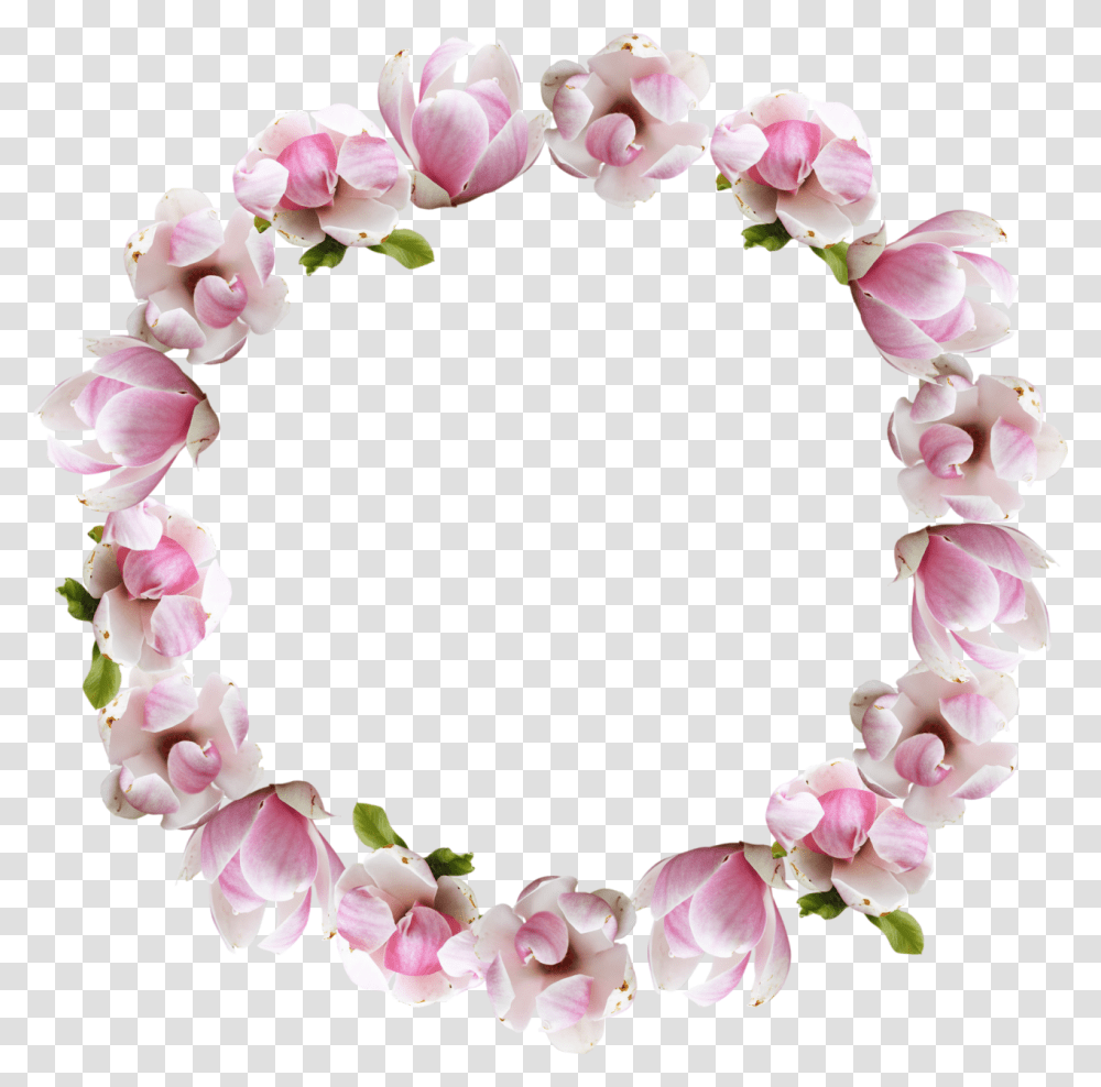 Flower Crown Flowers And Image Flower Wreath Pink, Plant, Blossom, Petal, Wedding Cake Transparent Png