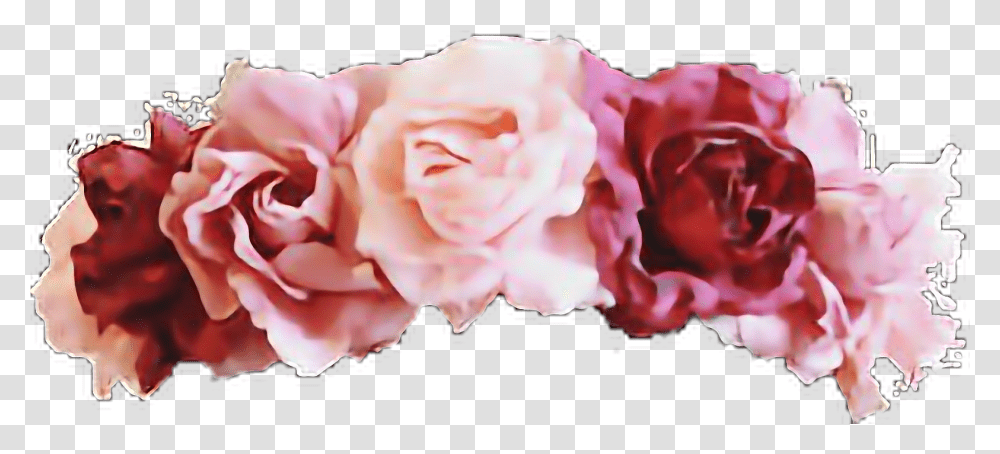 Flower Crown Overlays Picsart Poop Emoji With Flower Crown, Rose, Plant, Blossom, Petal Transparent Png