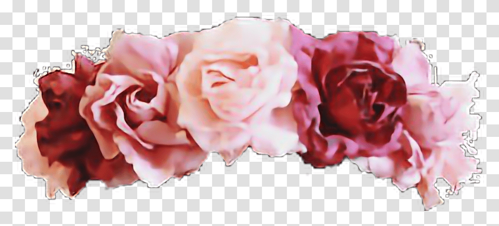 Flower Crown Overlays Picsart Poop Emoji With Flowers, Rose, Plant, Blossom, Petal Transparent Png