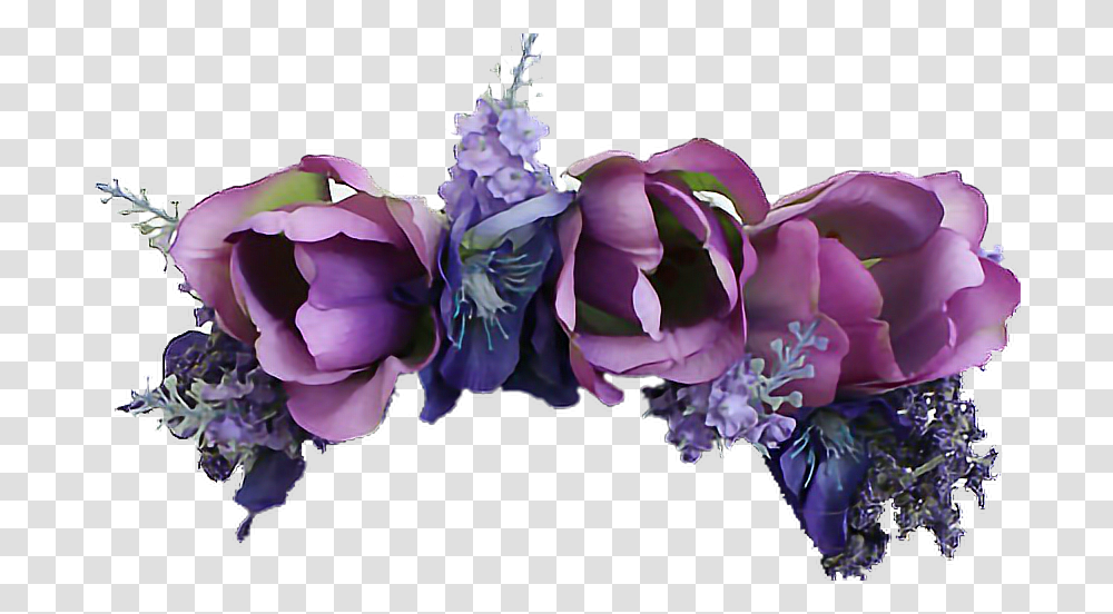Flower Crown Pastel Purple Flower Crown, Plant, Floral Design, Pattern Transparent Png